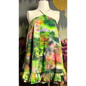 Anthropologie Hope For Flowers Tracy Reese Halter Mini Dress S